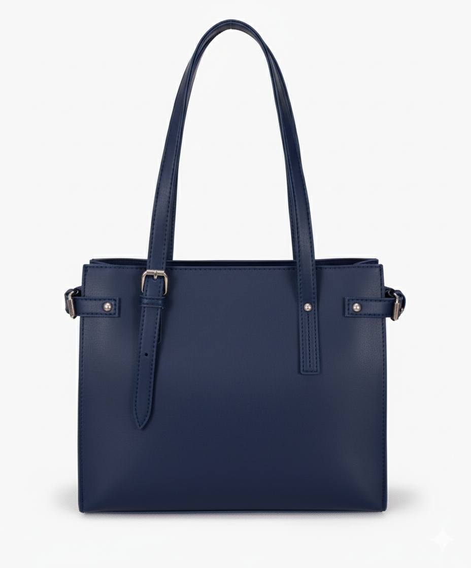 Classic Buckle Side Tote Bag | Minimalist Shoulder Handbag for Women